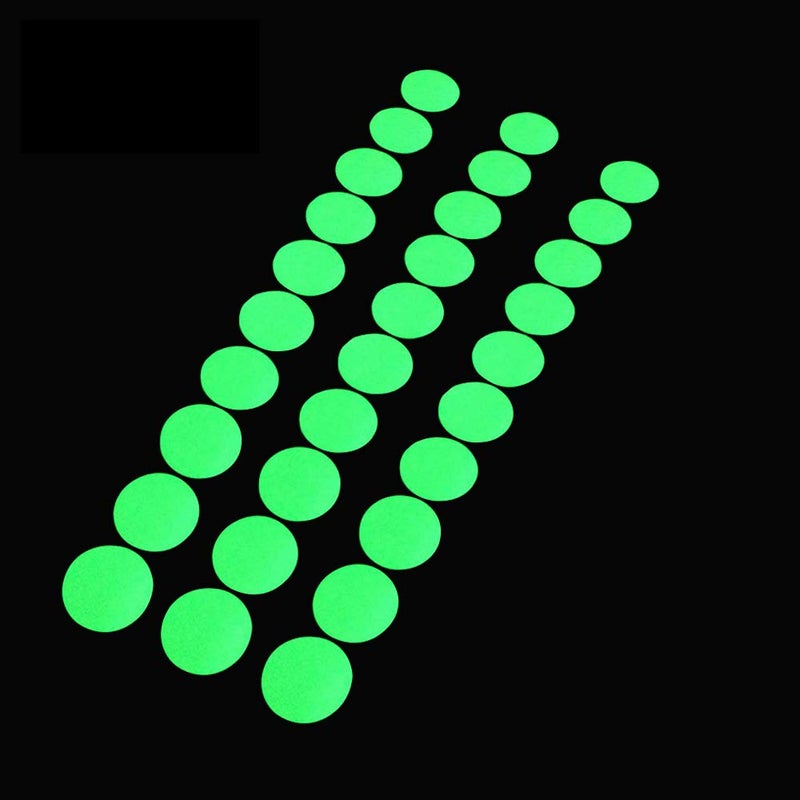 ONTWIE Glow in The Dark Tape Dots, 1 Inch Round, 100 Glowing Dots Sticker on a Roll - Image 1